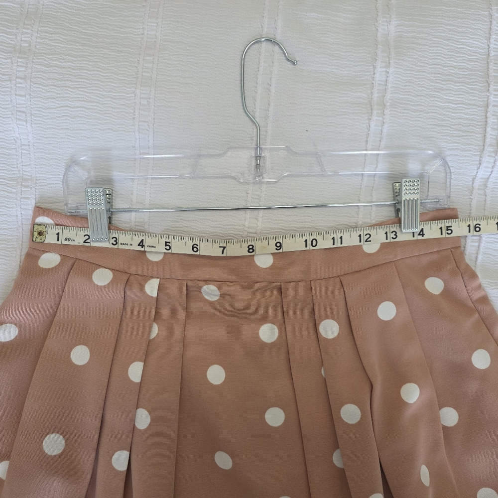 Eva mendes for New York & Company Blush Pink Polka Dot A-Line Skirt - Picture 5 of 7